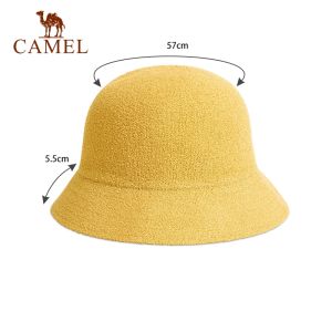 Camel winter warm hat short brim fishmen hat