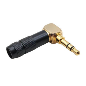 New 3 Pole Male Plug 3.5mm Angled Audio Connector Silver Stereo 3.5mm 3Pole 90 Degree Repair Headphone Jack Plug Cable Solder
