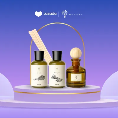 Pristine Hotel Ball Diffuser + Refill Garden Scent Bundle | Diffuser Refill and Wardrobe Diffuser for Home