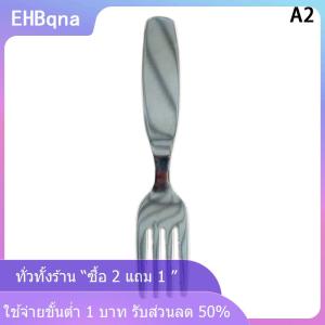 [COD] EHBqna KITCHEN ช้อนรับประทานอาหารสำหรับเด็กช้อนรับประทานอาหารสแตนเลสสตีลหนาแบบลึกช้อนส้อม304ส้อมสำหรับเด็ก
