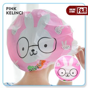 Shower Cap Topi Penutup Rambut Kepala Mandi Karakter Motif Anak Dewasa Anti Basah Waterproof Bath