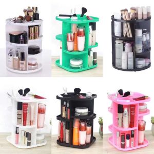 360 Rotating Acrylic Cosmetic Storage Box Large Makeup Organizer