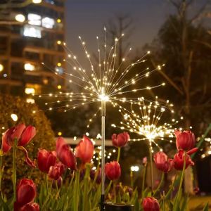 Solar Fireworks Light - Tricolor Waterproof 8 Modes For Garden Lawn Christmas Decor Solar Light Outdoor Waterproof