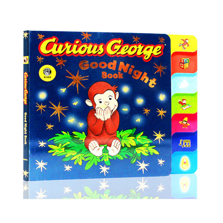 Curious George good night Book hardcover paperboard Book George monkey ...