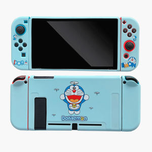 Case สำหรับ Nintendo สวิทช์/สวิทช์ OLED Soft TPU แยกเคสปกน่ารักการ์ตูนโดราเอมอนป้องกันรอยขีดข่วนปลอก Nintendo สวิทช์/สวิทช์ OLED Case