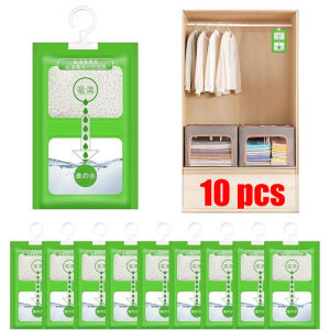 10PCS Hanging Desiccant Dehumidification Bag Rain Drying Bag Wardrobe Kitchen Hanging Desiccant