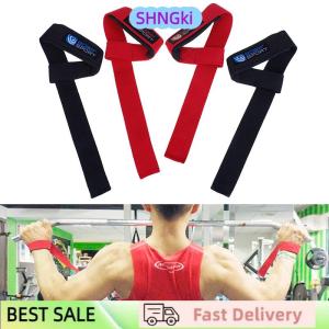 SHNGki 2X Padded weight lifting straps training gym gloves hand bar wrist wraps support