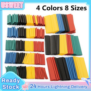 530pcs Set Heat Shrink Tubing Insulation Shrinkable Tubes Assortment Polyolefin Wire Cable Sleeve Electronic Kit