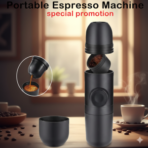 [SG Stock] Portable Manual Espresso Maker | 8-Bar Pressure Handheld Coffee Machine | 140ml Small Travel Maker | No Electricity Needed | 190g Ultra Light |