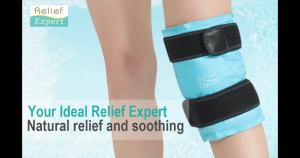 Relief Expert Knee Ice Pack Wrap Around Entire Knee Large Ice Pack for Leg Soothing Discomfort Reusable Ice Wraps with Cold Compress for Musclar Relaxation Post-Workout RecoveryL