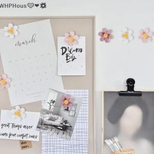 WP💓💛💖 Floral Pushpins Decorative Resin Flower Thumbtacks Colorful Notice Board Pins for Office Home Photo Wall Craft Deco 20pcs