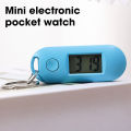 🔥Silent Luminous ABS Digital Electronic Clock Student Exam Study Library Pocket Watch Green Backlight LCD Display Mini Portable. 