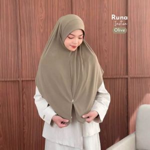 Albata Hijab - Runa Instan Bergo Casual Jersey - Hijab Instan