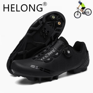 HELONG Đi Xe Đạp Sneaker Mtb Giày Đi Xe Đạp Đường Bằng Phẳng Giày Đinh Thể Thao Đạp Xe Nam Xe Đạp Leo Núi Triathlon Chuyên Ngành Giày Dép