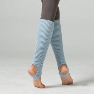 HUNIU Female Wear Ballet Leg Warmers Foot Covers Long Section Ballet Knitted Socks Ballet Protector Socks Exercising Latin Socks Women Girls