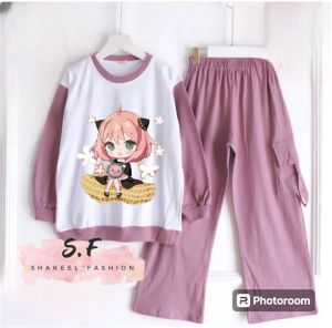 Setelan anak prempuan terbaru 2024-set anaya forger crinckle airflow.setelan anak muslim terlaris