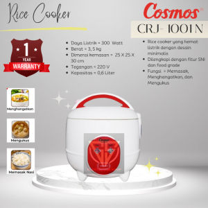 Rice Cooker Mini Cosmos CRJ 1001 N 06 Liter