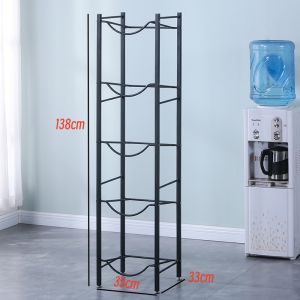 Water Gallon Rack Stand Pure Water Bucket Rack 6/8/10 bottle Double Side Water Dispenser Stand Rack Mineral Water Gallon Rack Stand Water Jug Rack Household Water Rack Stand Space Saver Organizer 5 Gallon Water Dispenser