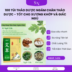 Túi 100 gói thảo dược ngâm chân đông y giúp ngủ ngon giảm mệt mỏi đau nhức tê chân giảm hôi chân 100 Túi Thảo Dược Ngâm Chân Thảo Dược - Tốt Cho Xương Khớp và Giấc Ngủ