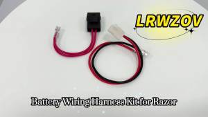 Battery Wiring Harness Kit for Razor MX350 MX400 14AWG 4-Pin 2-Wire Replacement Power Cable for Electric Scooters