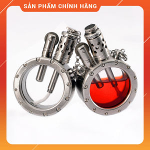Bật Lửa Hộp Quẹt Xăng Đá Thủ Công ShuFang Thiết Kế Thân Chứa Nhiên Liệu Trong Suốt Đẹp Độc Lạ