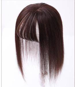 TSE Hair Wig Piece Hair Block Cover White Hair on the head top Increase Hair Volumes 100% Real Human(10*12cm Area) 20Cm/25cm/30cm/35cm Length RW22
