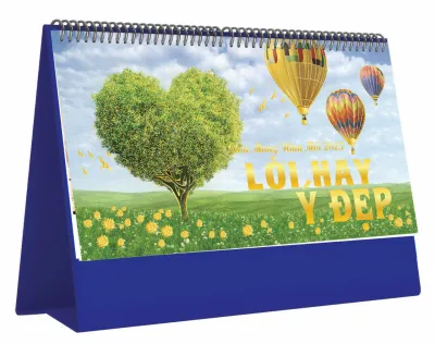 LỊCH BÀN CHỮ A NGANG 2025 - CHỦ ĐỀ LỜI HAY Ý ĐẸP (25 x 12 cm)
