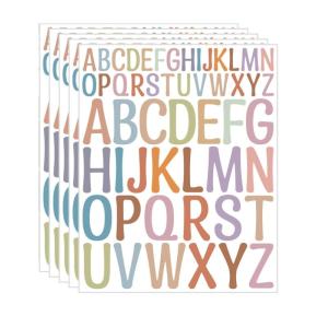 5 Sheets Waterproof Letter Sticker Alphabets Sticker Decal Reward Sticker Letter Decal Decorative Sticker for Journal