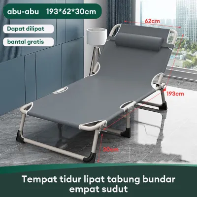 Kursi Malas Ranjang Lipat Kursi Malas Lipat Kursi Santai Tempat Tidur Lipat Folding Bed Dengan Kasur