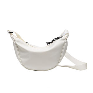 UGO Dumpling Shoulder Bag Korean Sling Bag Ins Fashion Hip Hop Solid Color Shoulder Bag Casual Nylon Crossbody Bag