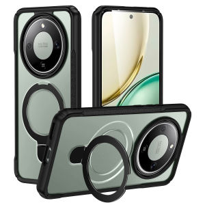 Ultra-Magnetic Stand for Honor X9D X8D X6D X8A X7C X6B X6A X5B Case Shockproof & Slim | [Military Drop Protection] [Compatible with MagSafe] Matte Phone Case with Ring Holder