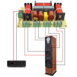 [ VKTECH ] Four-Way Speaker Frequency Divider 250W for Enhanced Sound Clarity and Balanced Audio Output