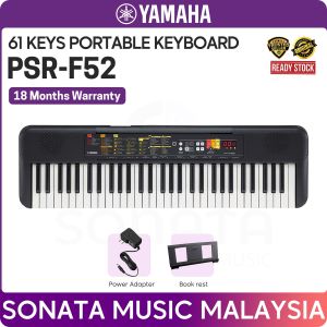 YAMAHA PSR-F52 61 Keys Portable Keyboard for kid and beginner - Package B ( psrf52 / psrf 52 )