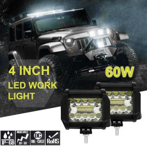 7 Inch 60/120W LED Work Light Bar Offroad Spotlight Driving Lamp Waterproof 12-24V Car Tractor Truck Auto Accessories Barra