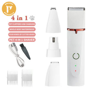 Razor for dogs 4 in1 Pet dog razor grooming electric low-noise pet hair razor grooming trimmer shaver