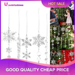 【New Arrival】 Festive Christmas Decor 10Pcs Transparent Snowflake Ornaments for Home and Party Celebrations