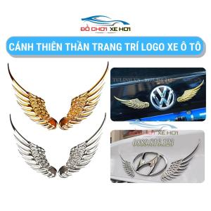Cánh tiên trang trí logo thương hiệu xe hơi ô tô bản rộng Đôi cánh thiên thần trang trí logo xe ôtô xe hơi