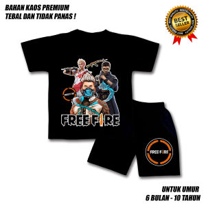 SETELAN ANAK LAKI LAKI PEREMPUAN FREE FIRE 2 BAHAN PREMIUM / SETELAN ANAK LAKI LAKI USIA 0-10 TAHUN / BAJU ANAK LAKI LAKI / SETELAN ANAK LAKI LAKI