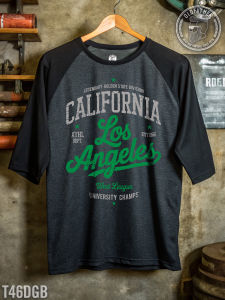 เสื้อแขนสามส่วน เสื้อแขนสามส่วนผู้ชาย เสื้อแขนสามส่วนวินเทจ เสื้อไหล่สโลป แขน 3 ส่วน เสื้อยืด เสื้อยืดวินเทจ Vintage. ( รหัสสินค้า T 46 ) Man Clothing