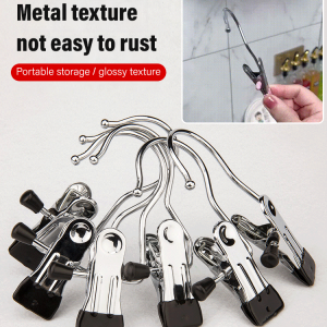 คลิปจัดเก็บ ตากแห้ง ตะขอ คลิปตะขอสแตนเลส ผลกันลื่นที่ดีขึ้น เป็นมิตรกับสิ่งแวดล้อม รับน้ำหนัก