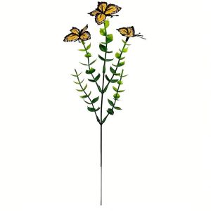 MIRELAE Multi-Bloom Artificial Butterfly Flowers Pink 3D Printing Fake Flower Plastic Artificial Faux Plants Home Decor
