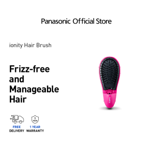 PANASONIC EH-HE10 COMPACT ION HAIR BRUSH EH-HE10VP421 Compact and Portable Sikat Rambut HA4