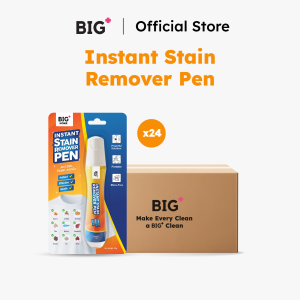 BIG+ Instant Stain Remover Pen (24x20ml) Travel Portable Fabric Clothes Spot Cleaner Food Drink Stains