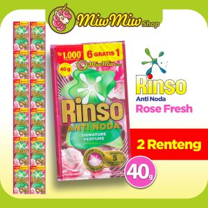 RINSO Anti Noda - Renteng isi 12 Sachet (Deterjen Cair Konsentrat dengan Pewangi)