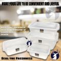 PLASTIC FOOD KEEPER / CLEAR FOOD CONTAINER / / FOOD STORAGE / FOOD LUNCH BOX / BAUNAN #UG. 