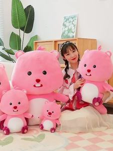 LI New Little Beaver loopy Doll Plush Toy Get Children Girlfriend Birthday Present Pillow Lubi Girlfriends for Free ins