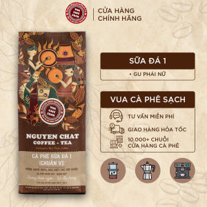 Cà phê sữa đá xay 1 nguyên chất chuẩn vị tinh túy mùi thơm đậm đà đặc trưng theo phong cách Ý phù hợp với phái nữ - 250g