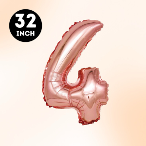 1 Pc 32 inch 0-9 Numbers ROSE GOLD Number Foil Balloon Wedding Anniversary Birthday Party Decoration