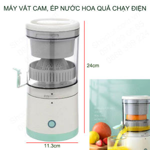 Máy vắt cam ép nước củ quả đa năng thông minh dùng pin sạc