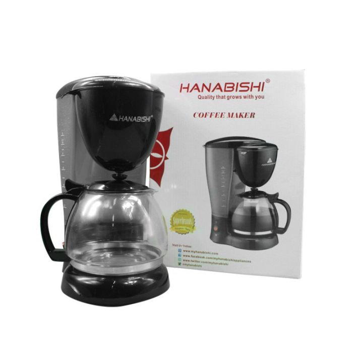 Hanabishi HCM10B Coffee Maker 6Cups Lazada PH